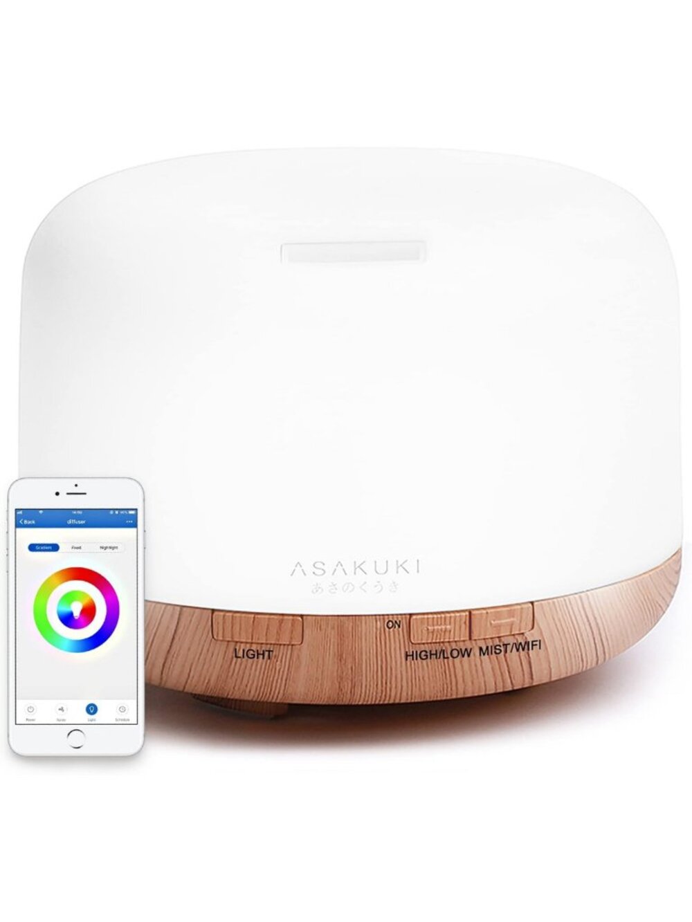 500ml Smart Wi-Fi Essential Oil Diffuser & Humidifier with App Control